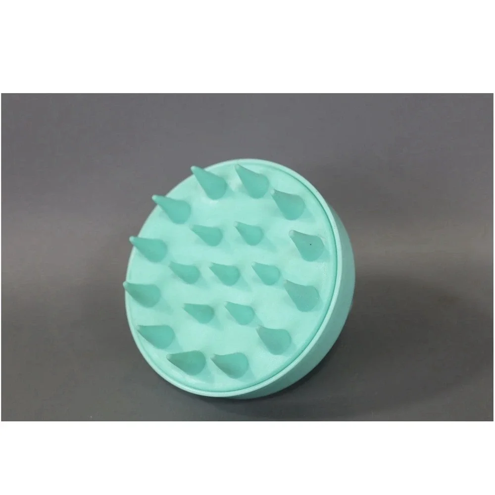 World Of Nature Shampoo‎ Brush Scalp Massager 100% Silicone Green Color 1ct